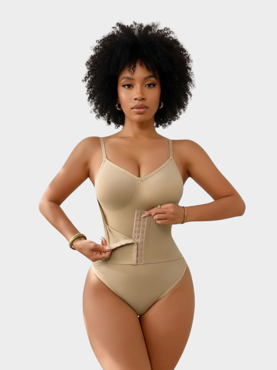 Slim Fit V Neck Shaper Bodysuit