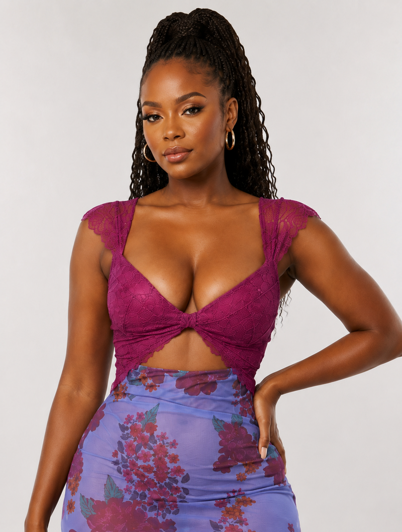 Sheer Floral Slip