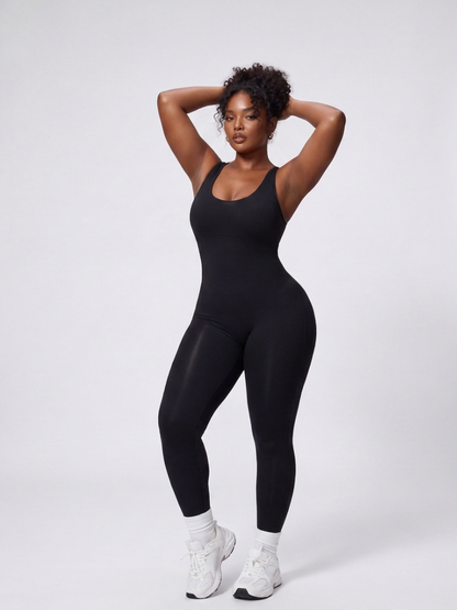 Criss-Cross Yoga Jumpsuit