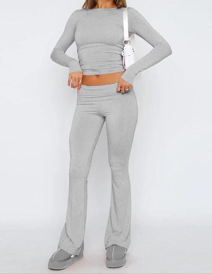 Chic Crop & Flare Set