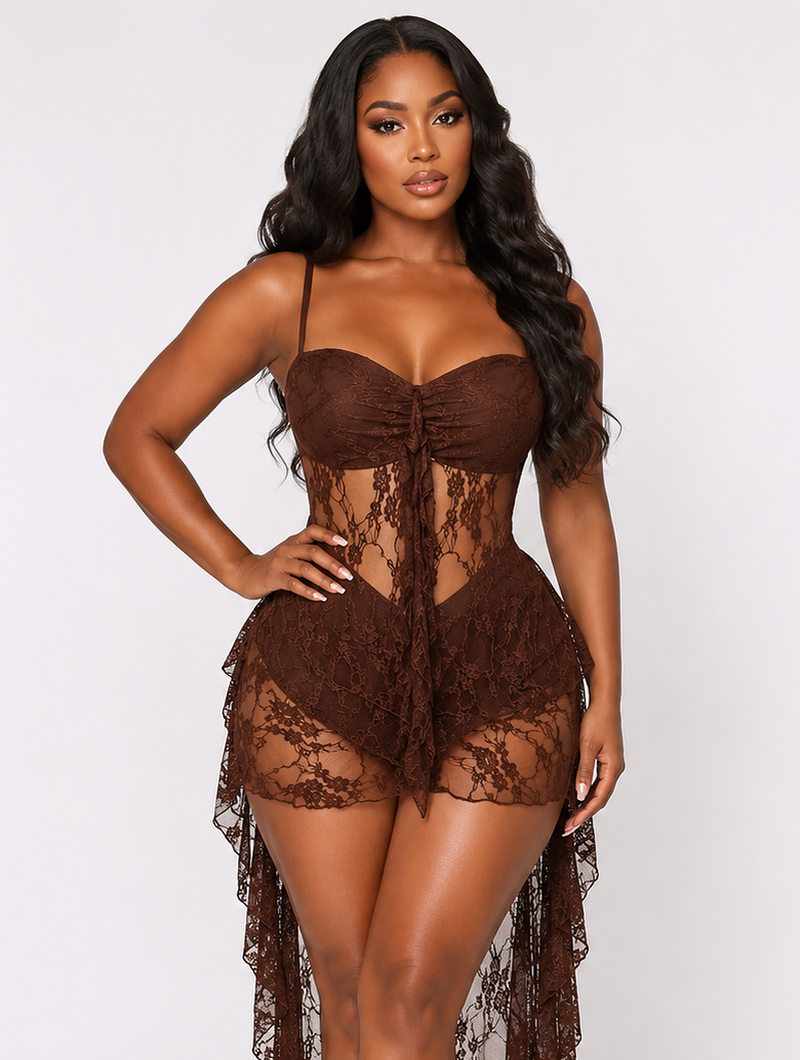 Enchanted Lace Hi-Lo Dress