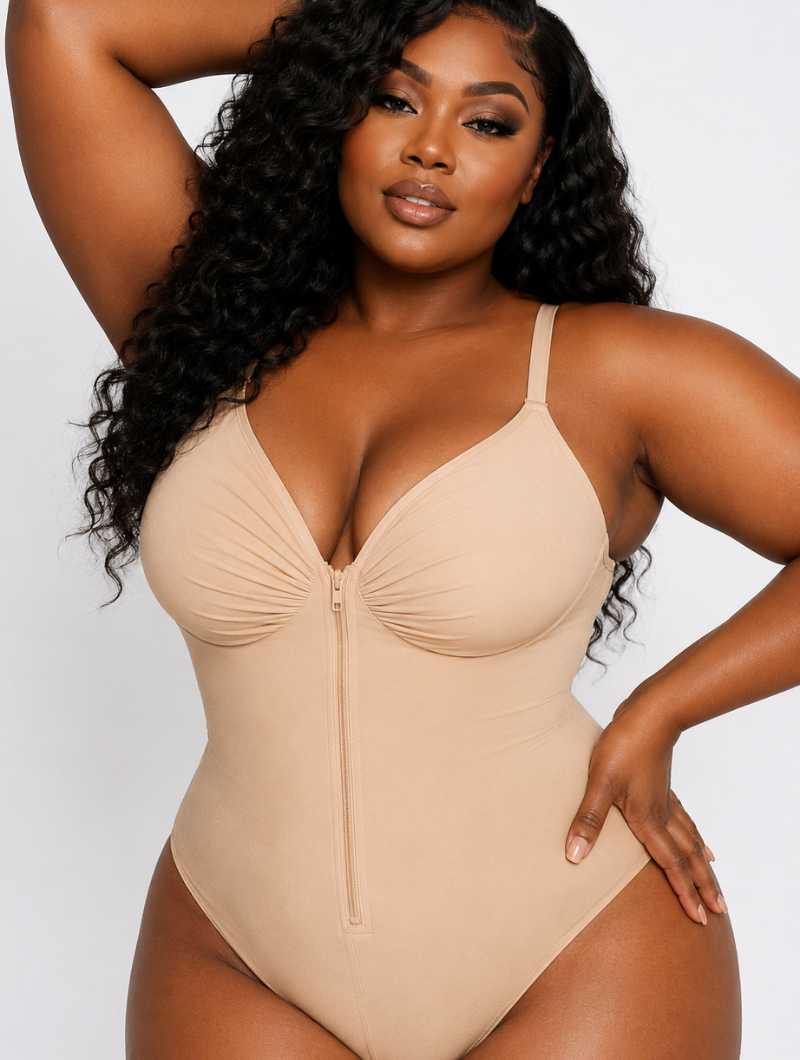 Sweetheart Zip Bodysuit
