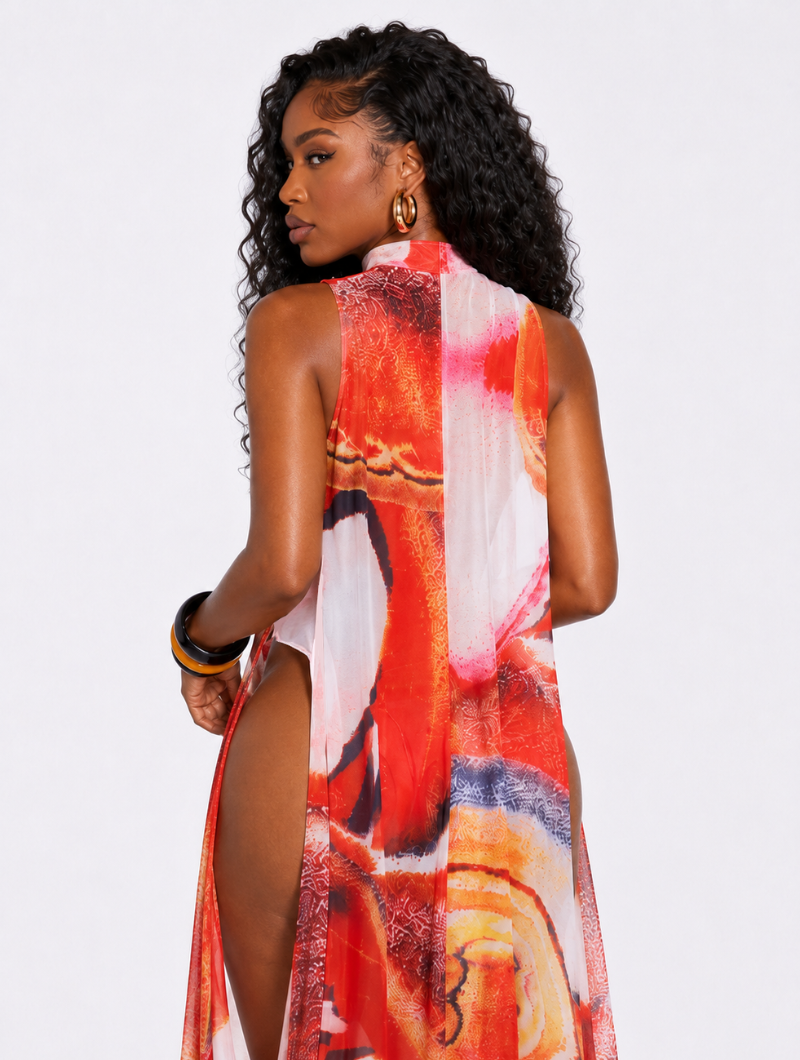 Sunset Glow Bodysuit Dress