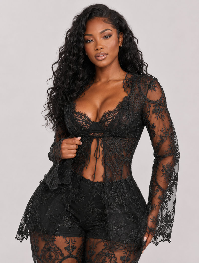 Vintage Floral Lace Set