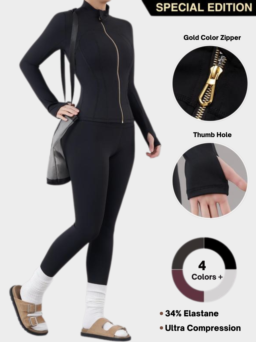 Women's Zip Up Jacket & Leggings Sport Set