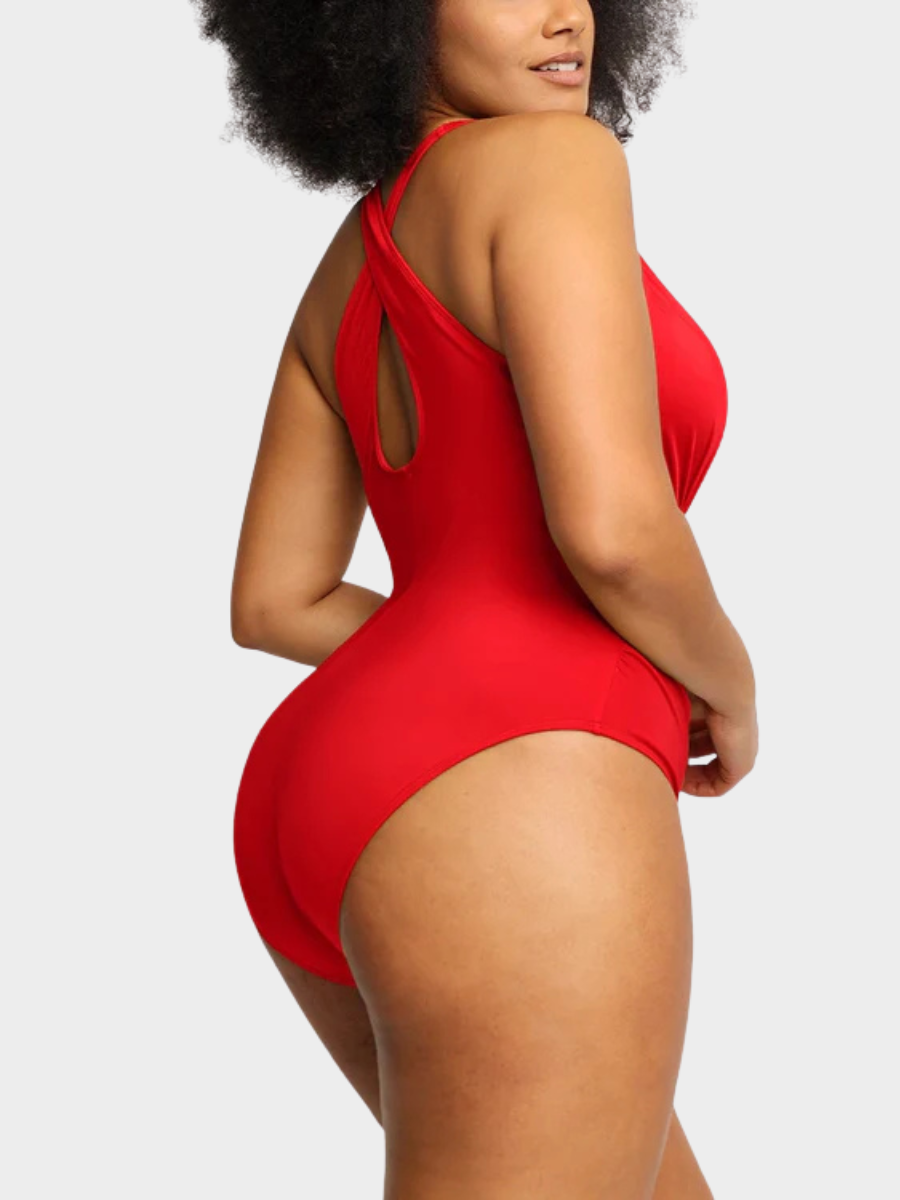 Smart Sculpt Plunge Cutout Swimsuit