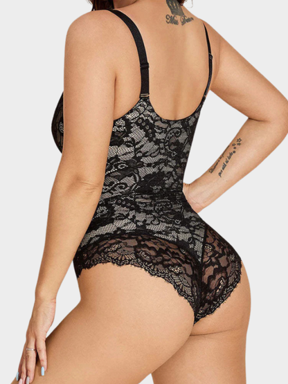 Lace V-Neck Shapewear