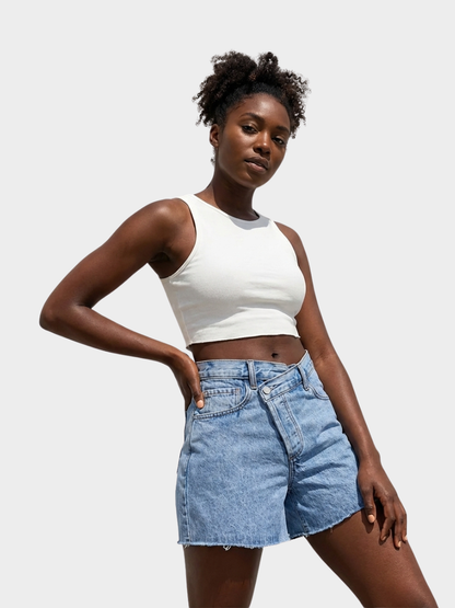 Crossover Ripped Shorts