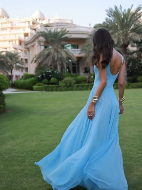 Sheer Mesh V-Neck Dress