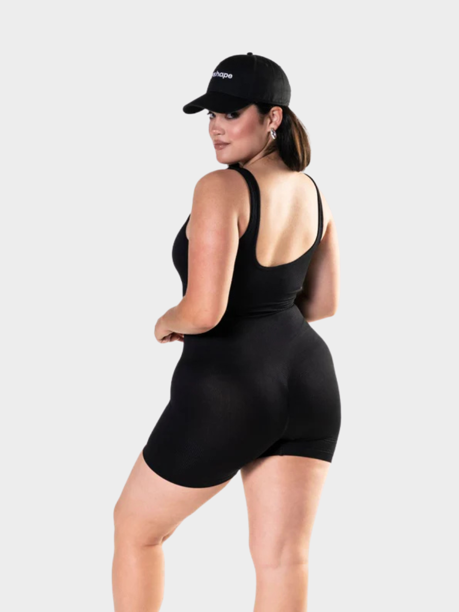 Elegant Square Neck Sculpt Suit