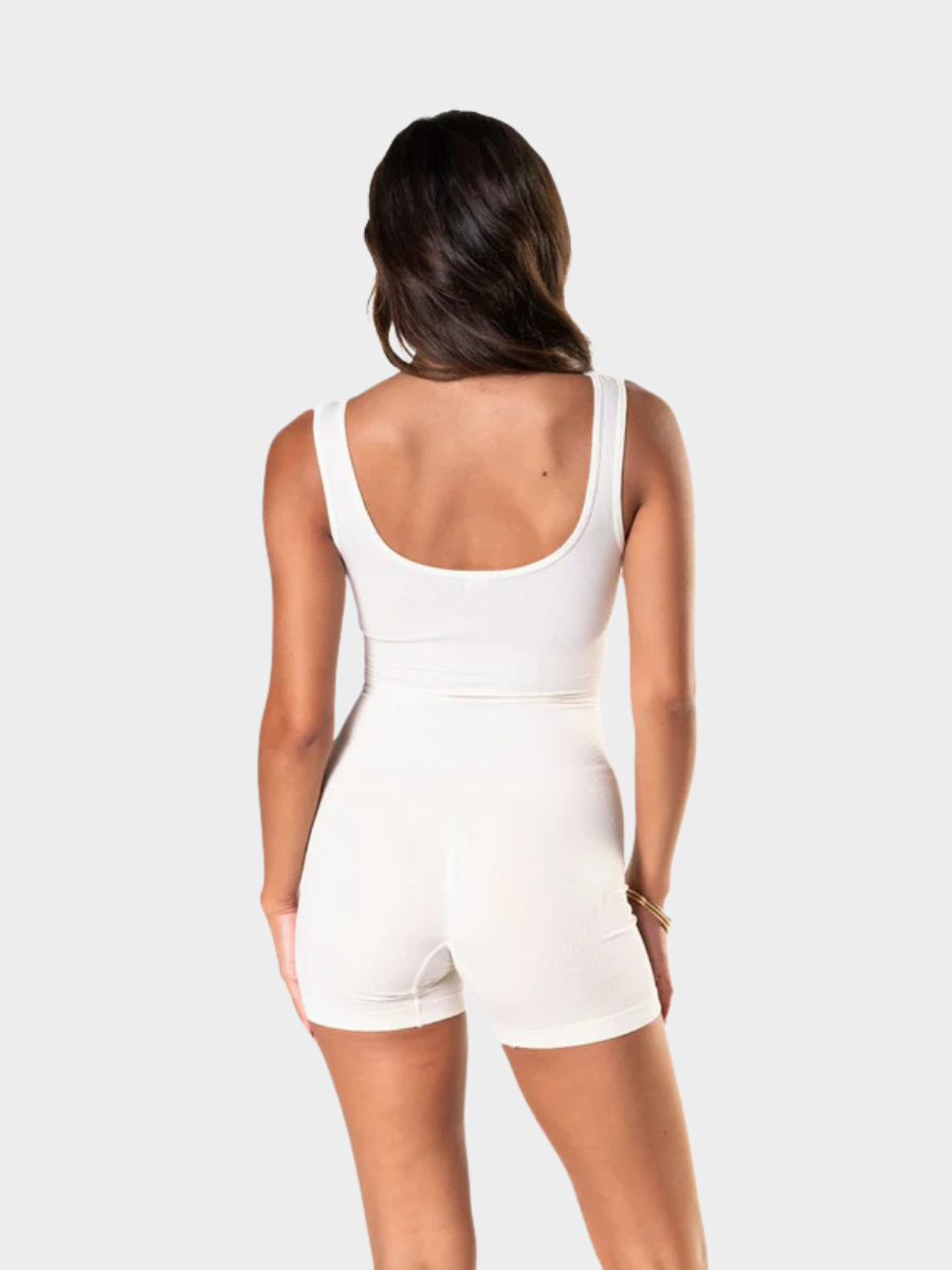 Elegant Square Neck Sculpt Suit