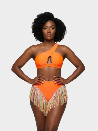Fringe Hem Bikini Set