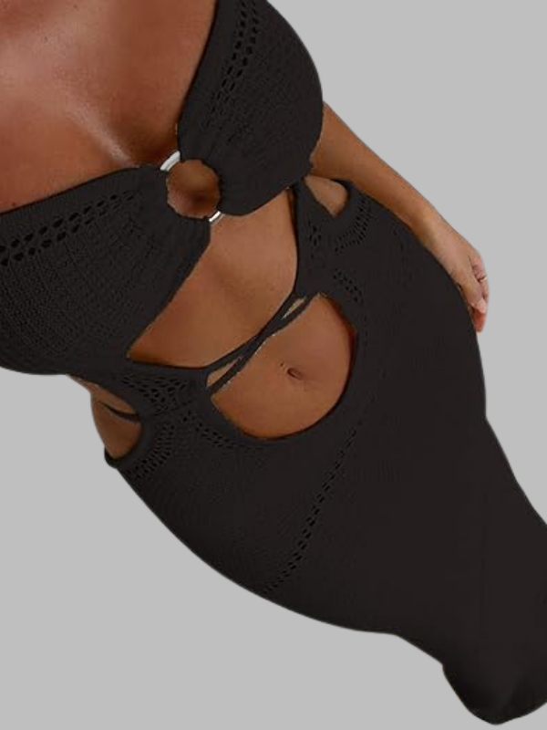Cutout Knit Maxi Dress