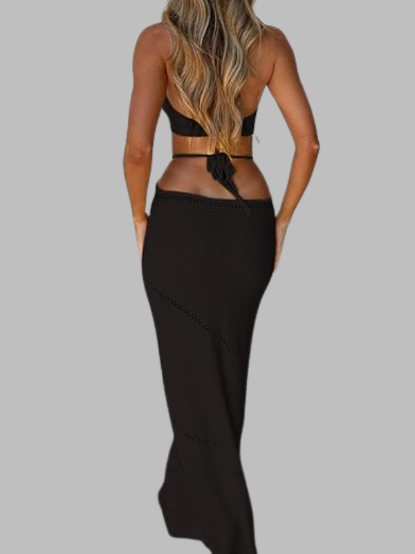 Cutout Knit Maxi Dress