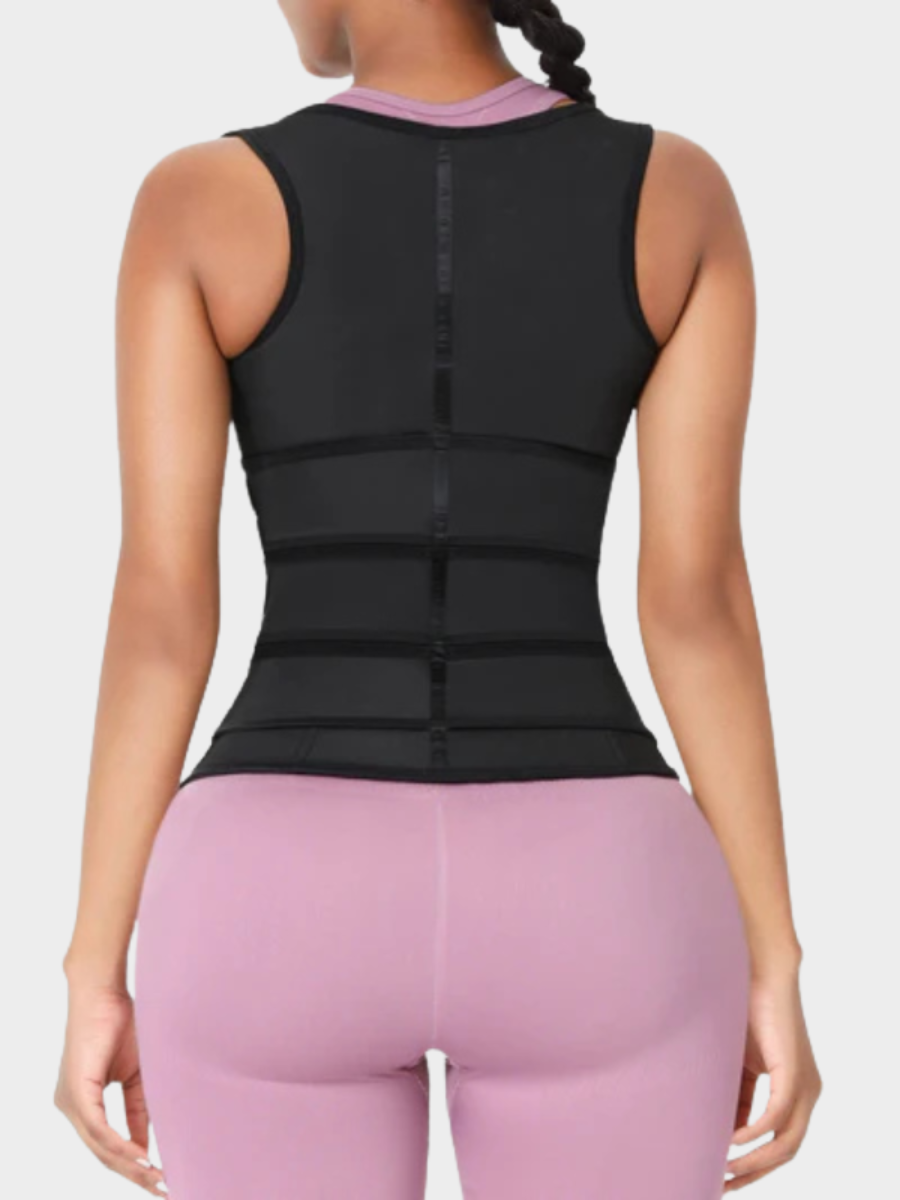 Triple Belt Rubber Vest Sport Girdle Waist Trainer