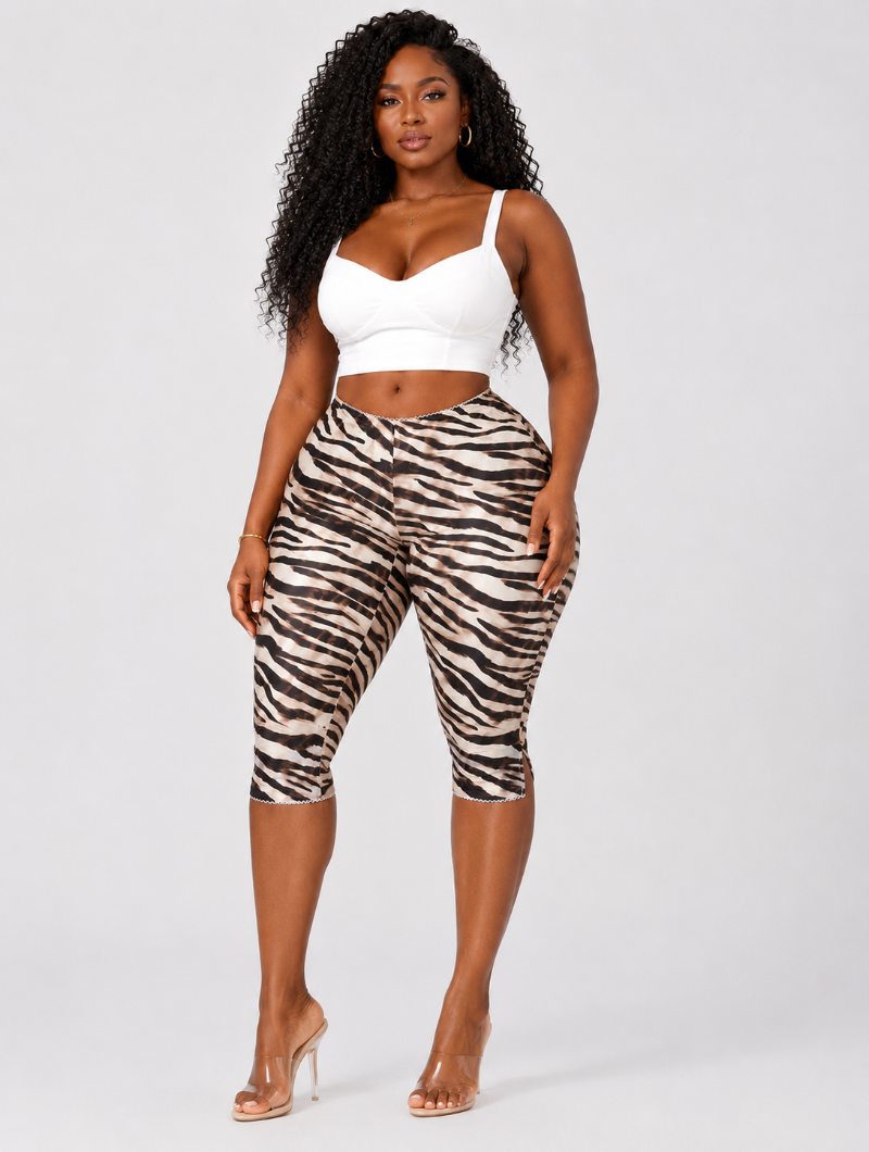 Wild Tiger Capri Leggings