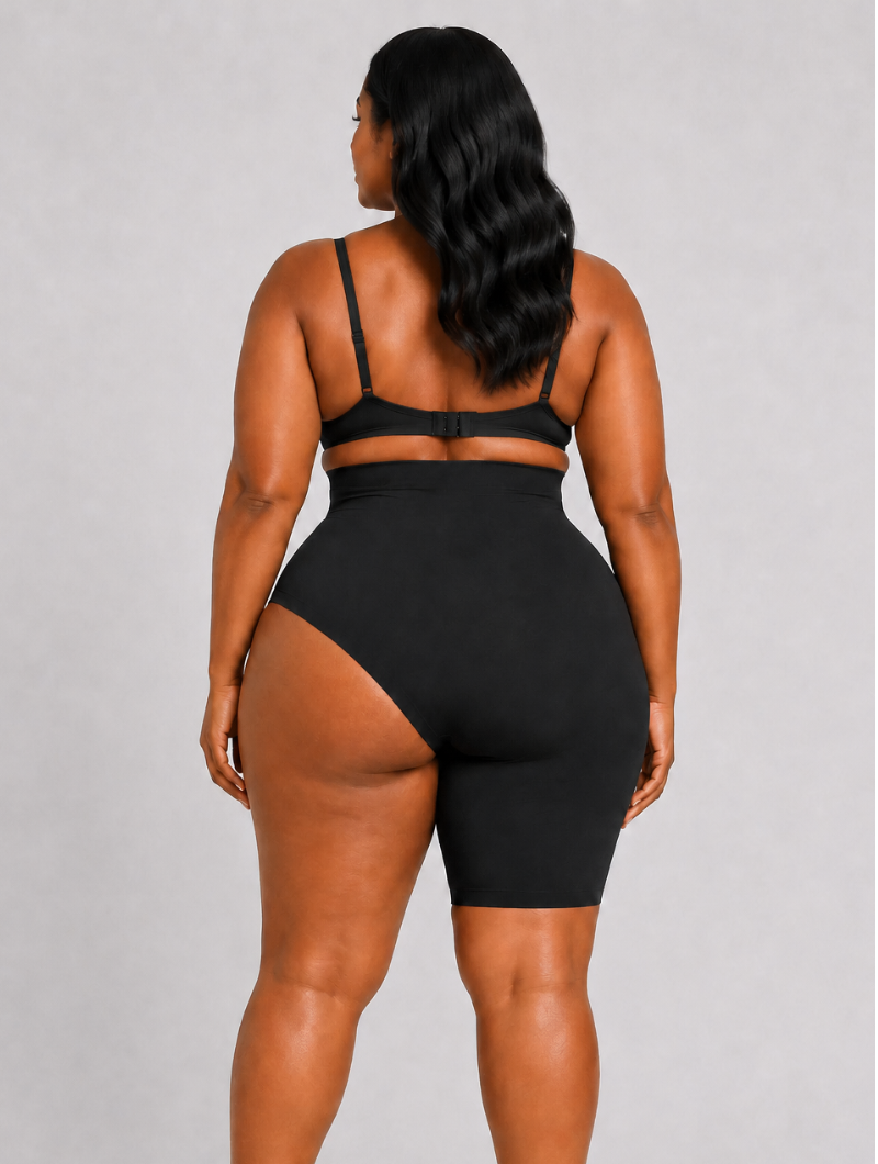 Asymmetric High-Rise Sculpt Shorts