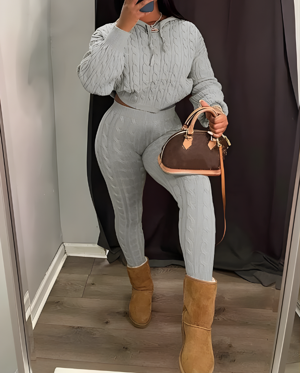 Minimalist Cozy Knit Lounge Set