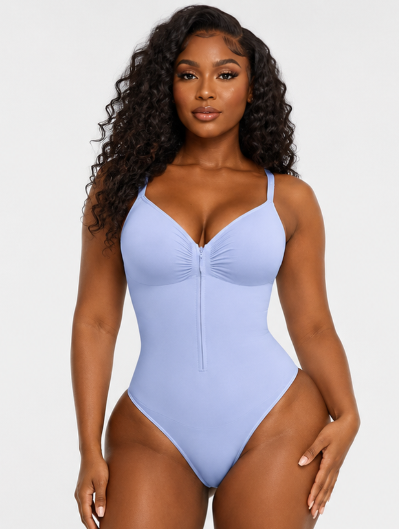 Sweetheart Zip Bodysuit