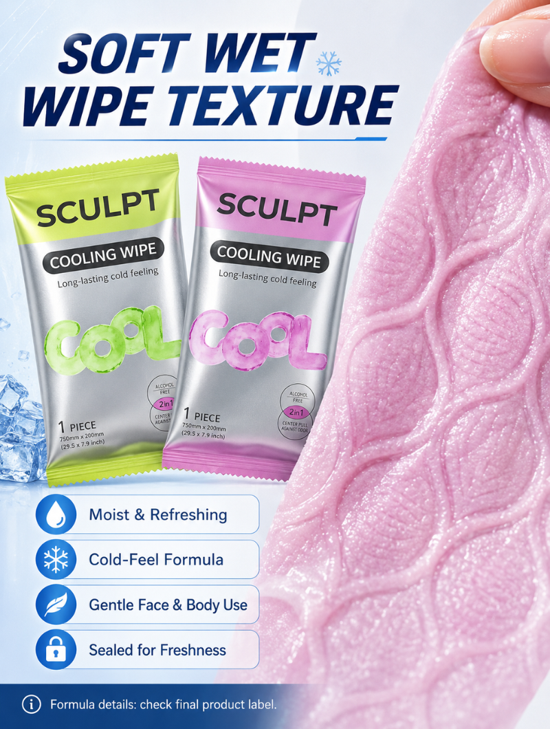 Pocket Ice Cooling Wipes