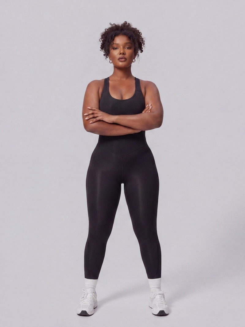 Criss-Cross Yoga Jumpsuit