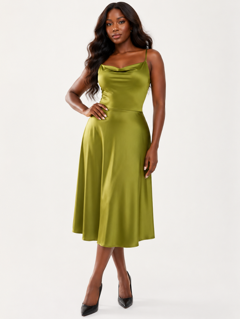Satin Sculpt Slip Dress
