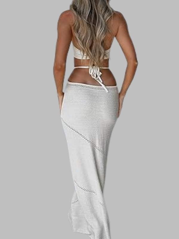 Cutout Knit Maxi Dress