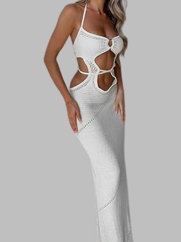 Cutout Knit Maxi Dress