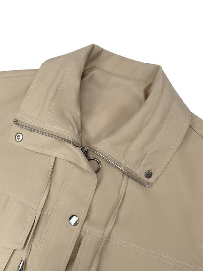 Women’s Zip-Up Cropped Anorak Coat