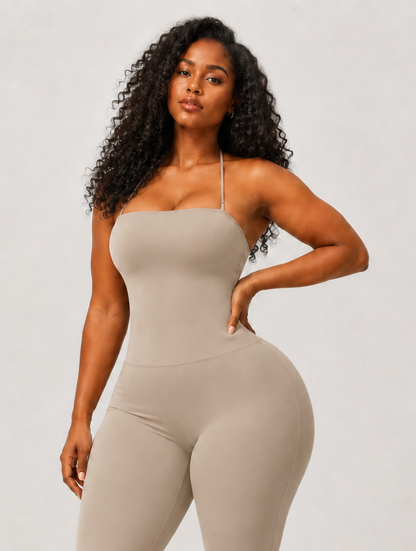 Halter Backless Flare Jumpsuit