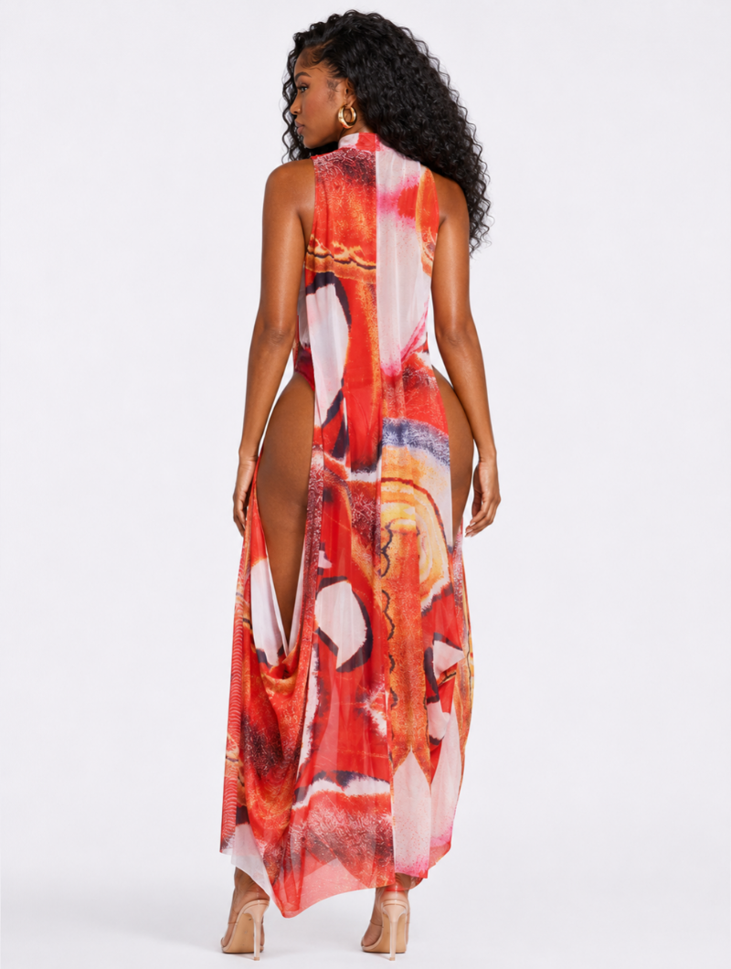 Sunset Glow Bodysuit Dress