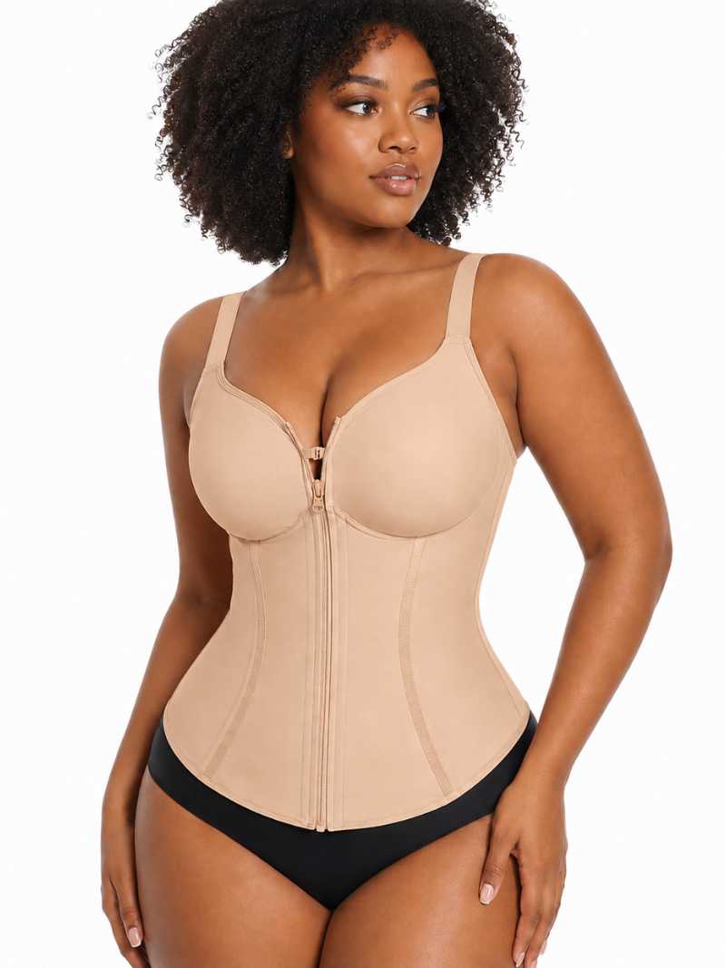Zipper Curve Sculpt Corset