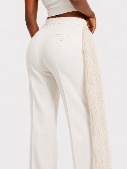 Fringed Side Tux Trousers