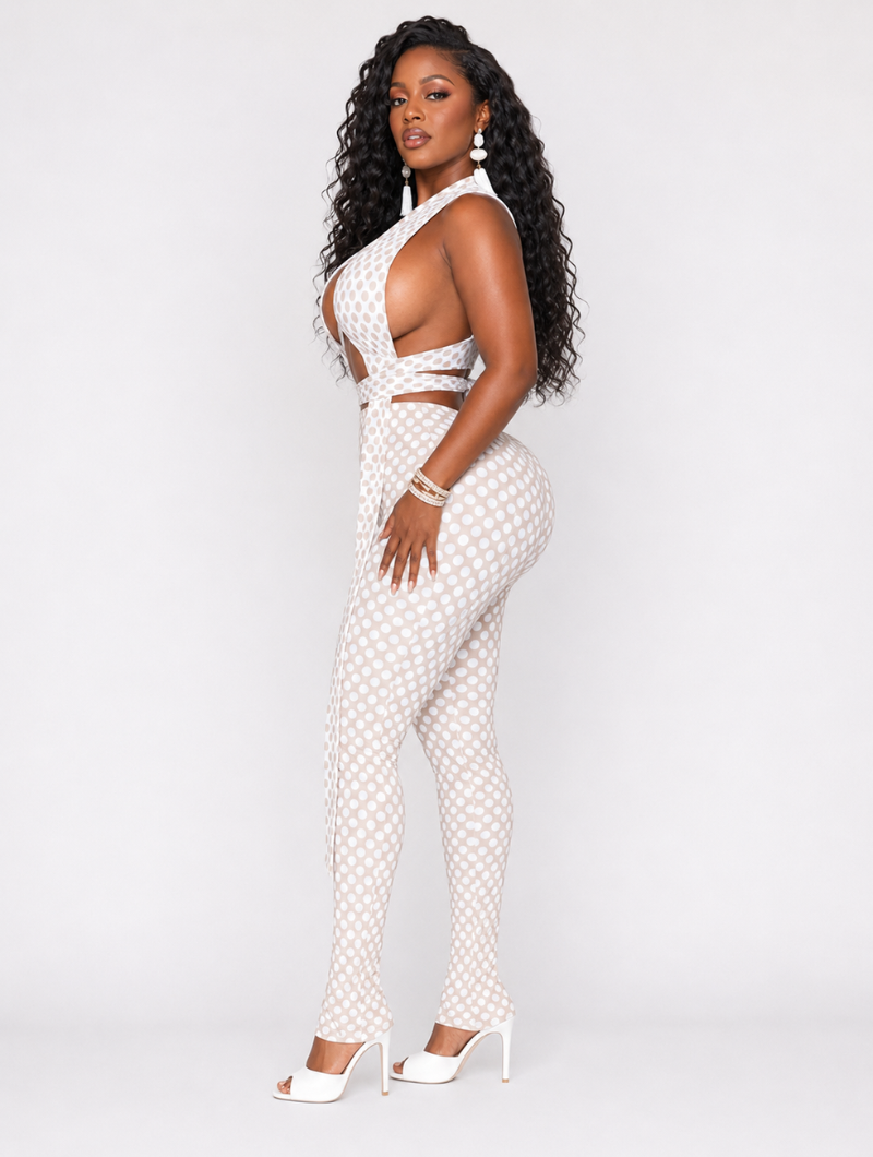 Polka Dot Criss-Cross Set