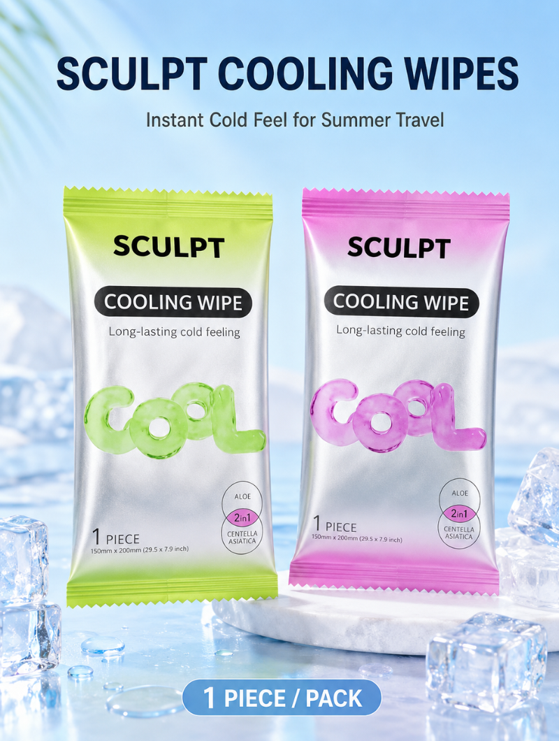 Pocket Ice Cooling Wipes