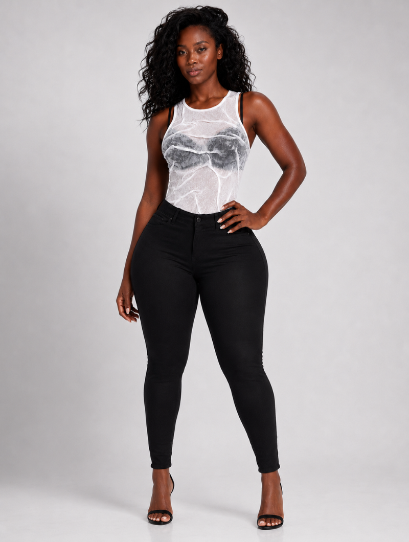 Rigid Crinkle Textured Top