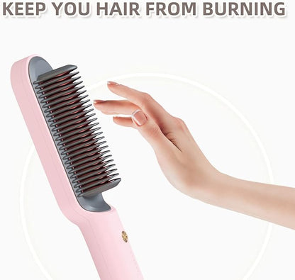 Anti-Scald Straightener Brush
