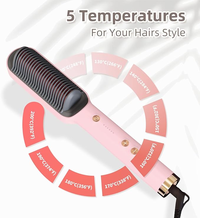 Anti-Scald Straightener Brush