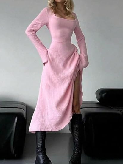 Elegant Tie Waist Maxi Dress