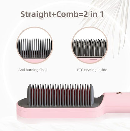 Anti-Scald Straightener Brush