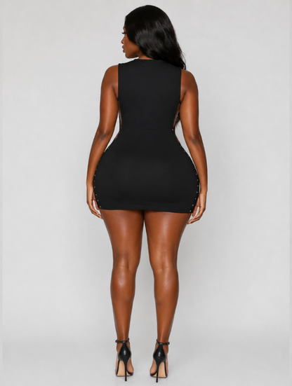 Studded Side Cutout Mini
