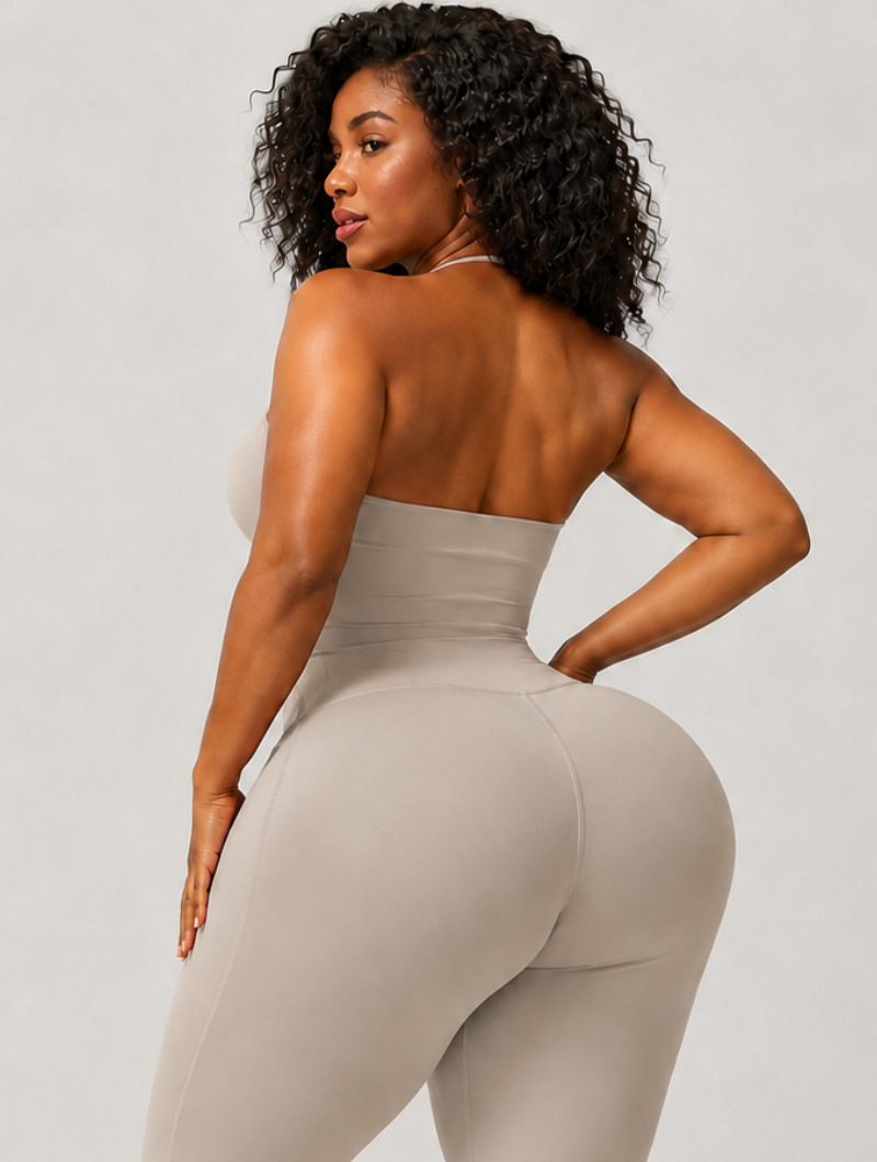 Halter Backless Flare Jumpsuit