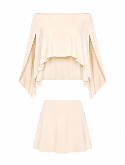 One Shoulder Skort Set