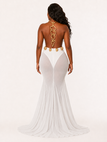 White Gold Fantasy Gown (Pre-Order)