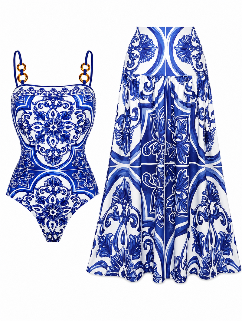 Blue Porcelain Resort Set