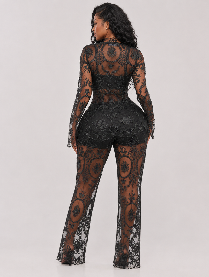 Vintage Floral Lace Set