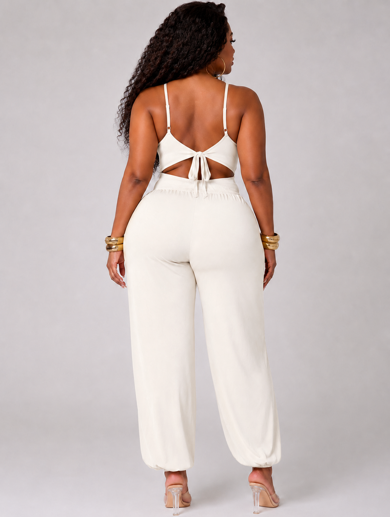 Snatched Waist Cutout Jumpsuit