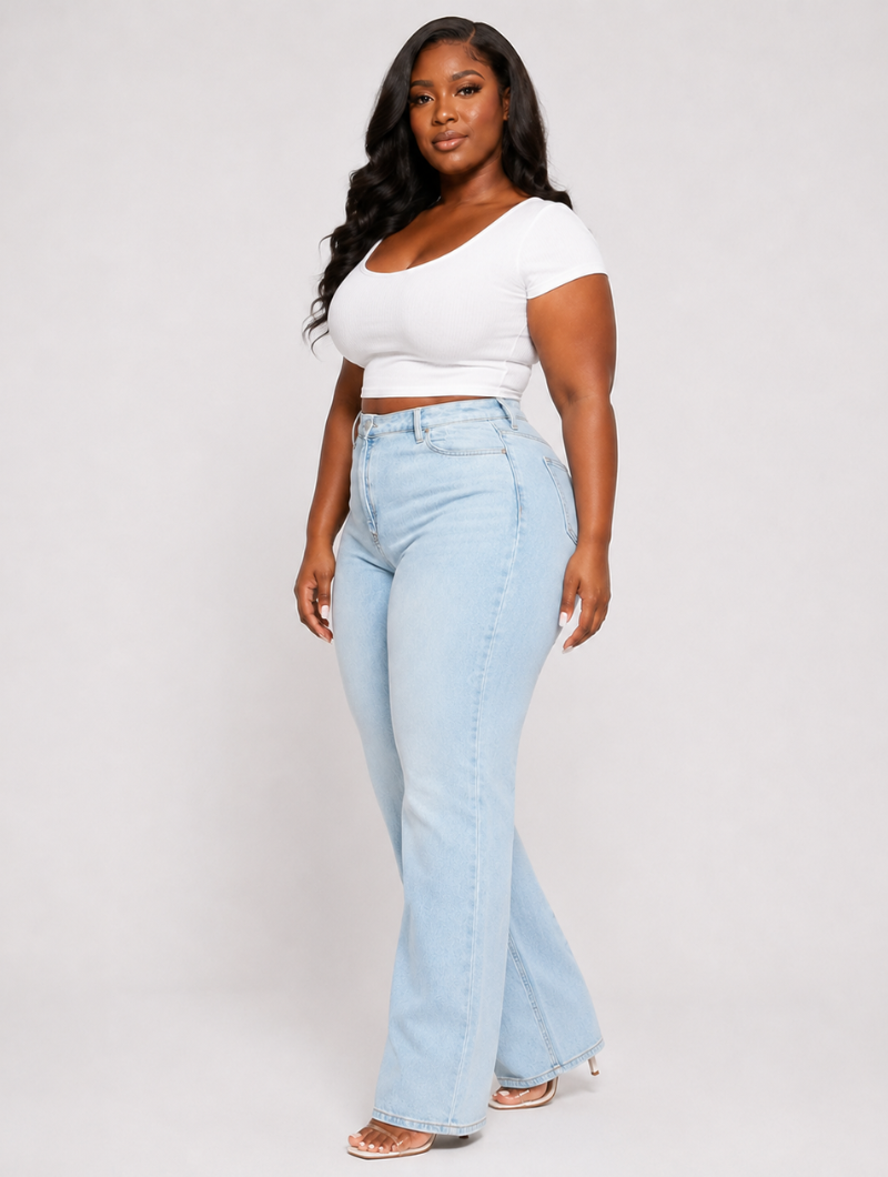 Hourglass Curvy Wide Jeans