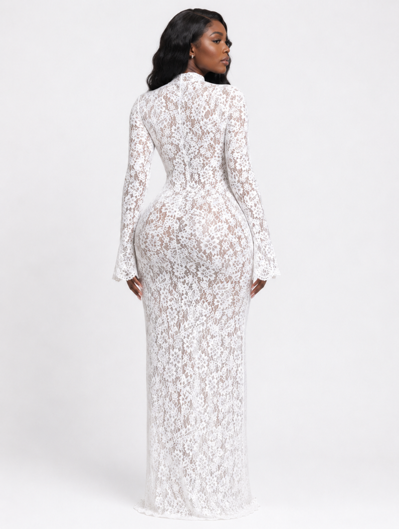 Ethereal Lace Flare Maxi
