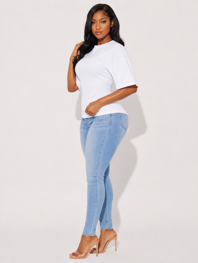 Back-Zip Cinched Tee